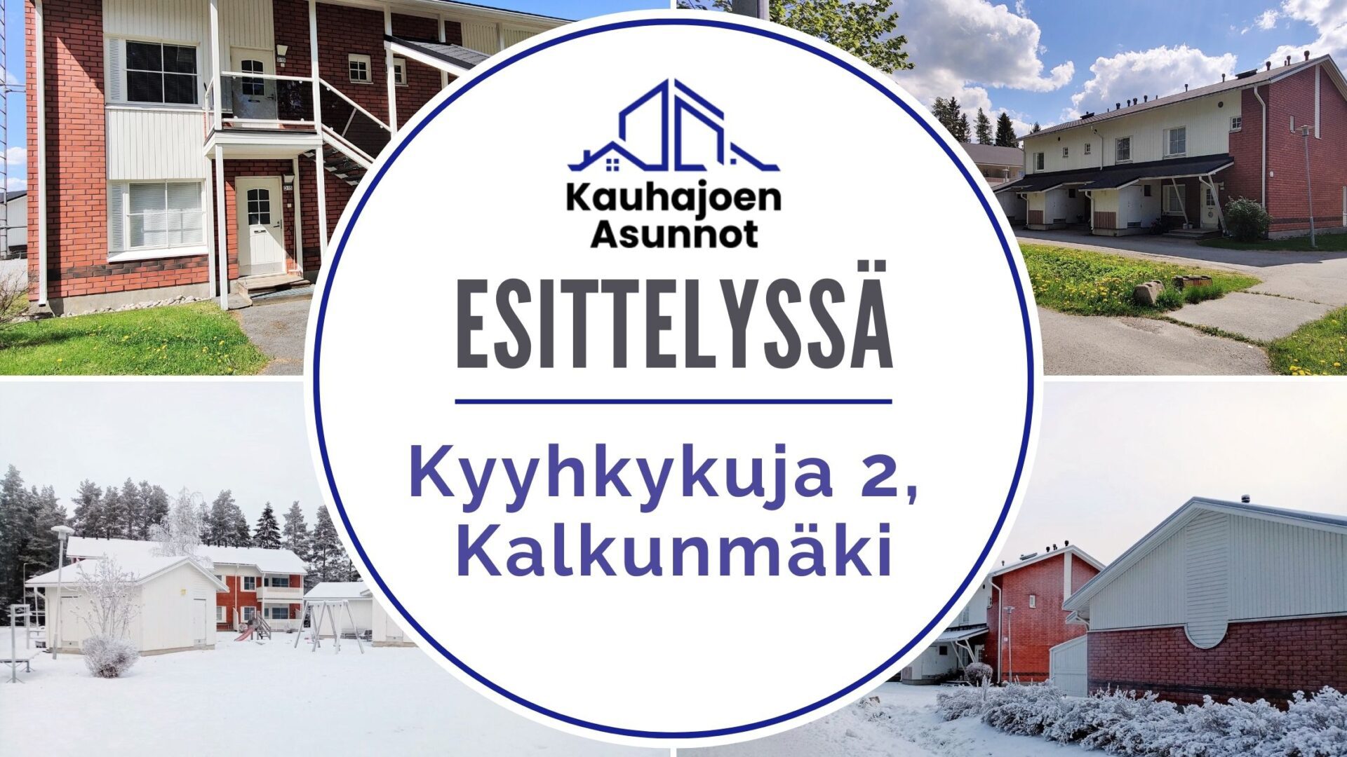 Kyyhkykujassa on sekä yksi- että kaksikerroksisia vuokra-asuntoja.