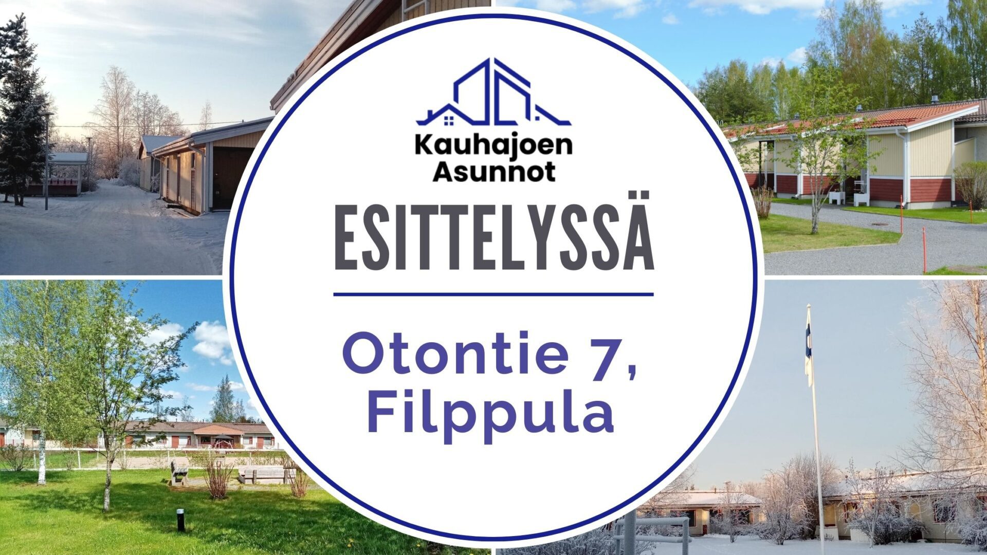 Otontie 7 on rivitalokohde Filppulan asuinalueella.