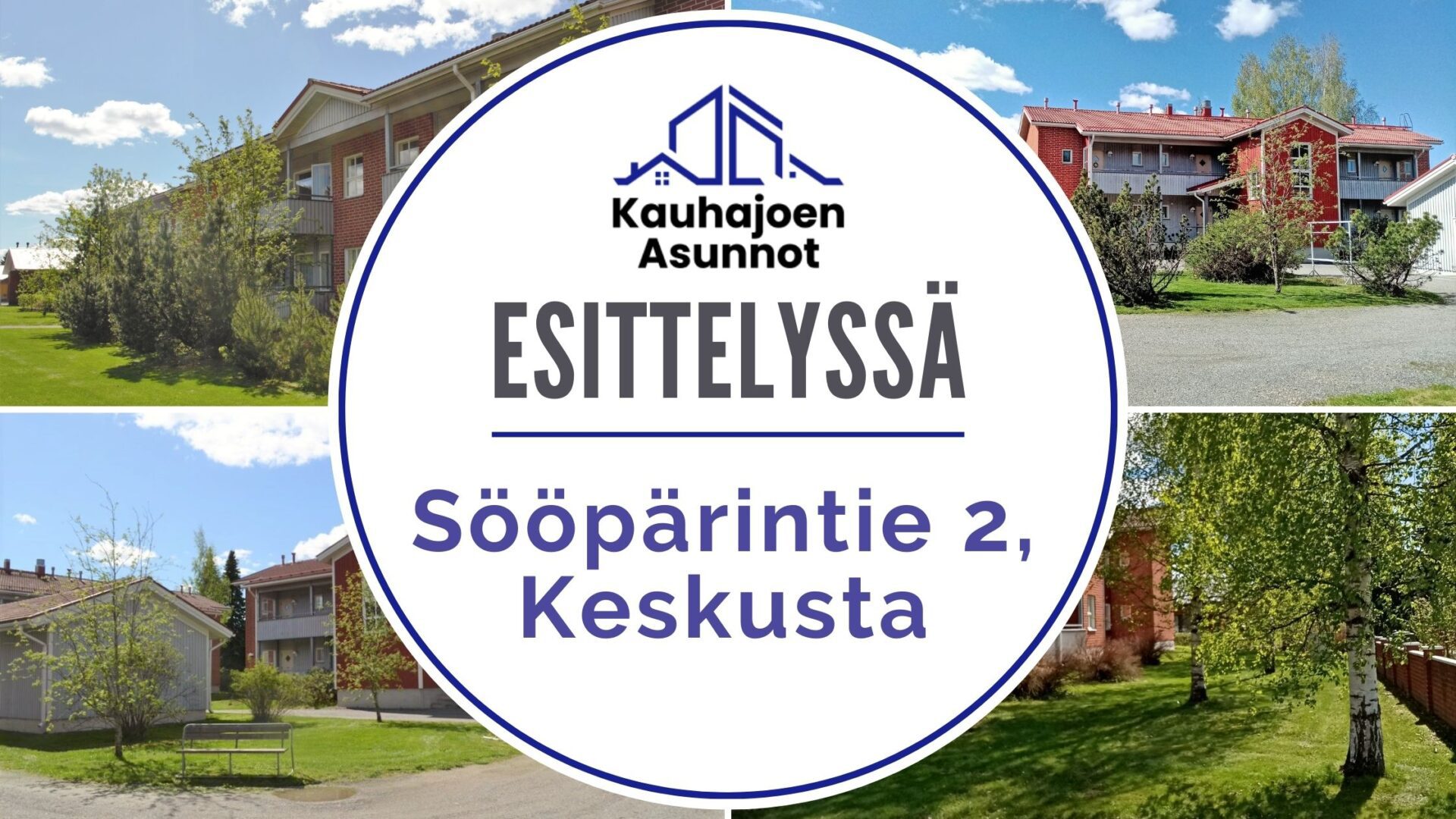 Sööpärintie 2 on kaksikerroksinen, punatiilinen luhtitalokohde aivan Kauhajoen keskustassa.